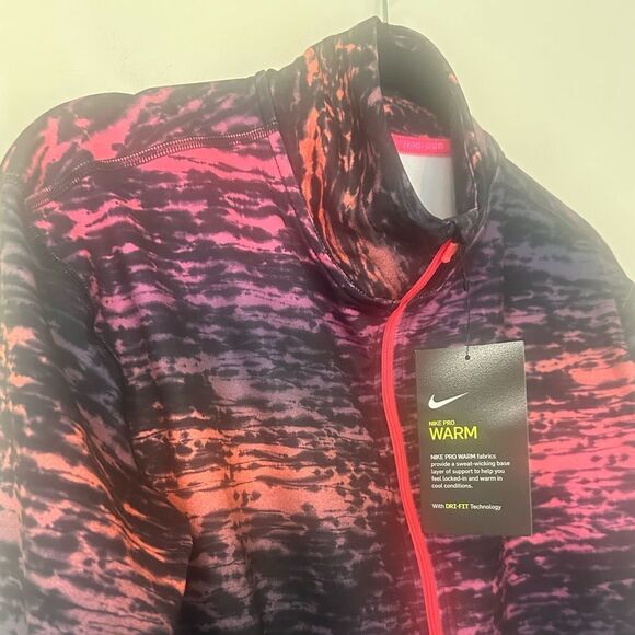 Nike Pro Warm Women's Long-Sleeve 1/2-Zip Pulliver Top XL - Picture 2 of 6